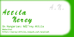 attila nerey business card
